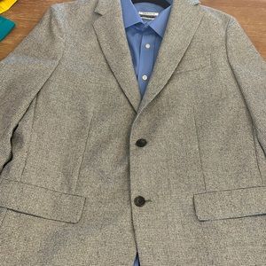 NWOT 44R Banana Republic lightweight flannel jacket. Lined sleeves. Houndstooth.